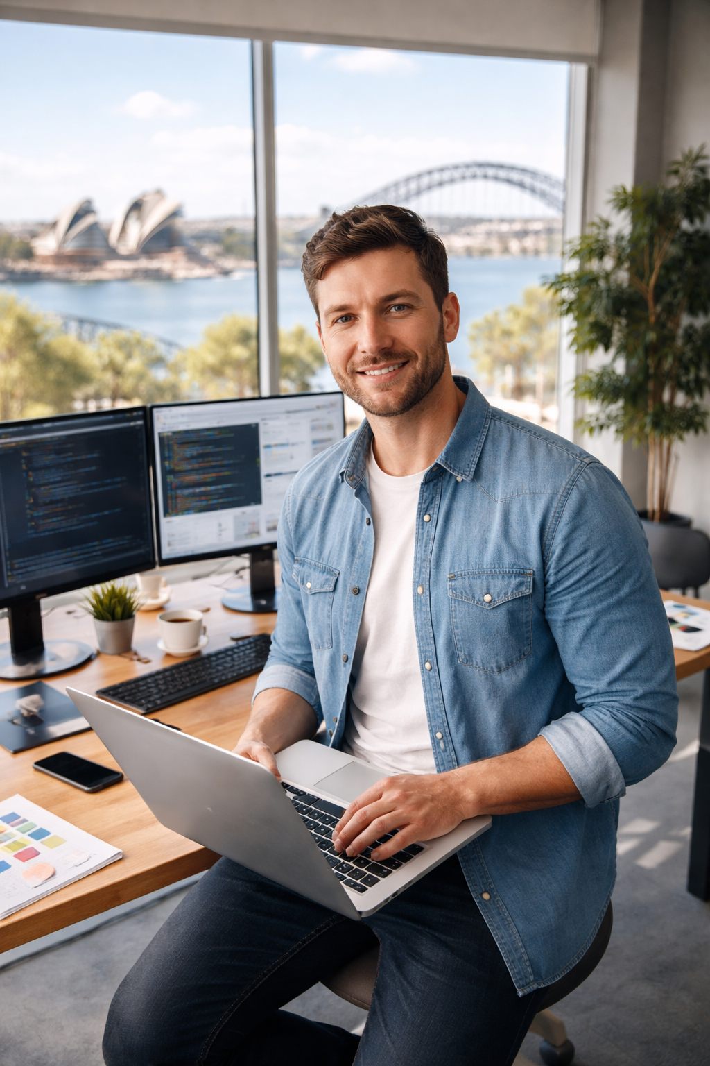 Website planning consultation with clients